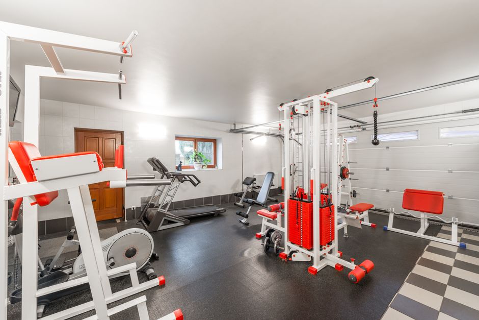 Poster met herfstlandschap voor workoutmotivatie. Poster met herfstlandschap voor workoutmotivatie.